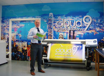 Cloud 9, Managing Director, Peter Carroll with Roland SP-540i 